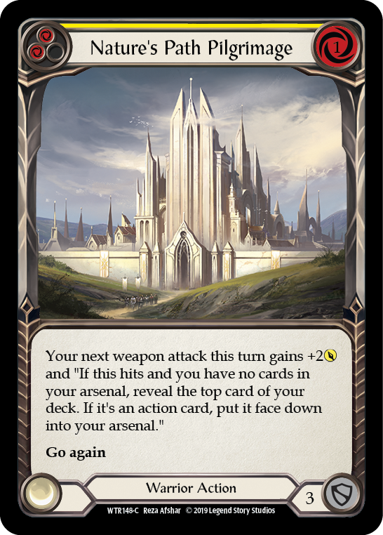 Nature's Path Pilgrimage (Yellow) [WTR148-C] (Welcome to Rathe)  Alpha Print Normal | Card Merchant Takapuna