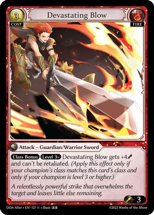 Devastating Blow (127) [Dawn of Ashes: Alter Edition] | Card Merchant Takapuna