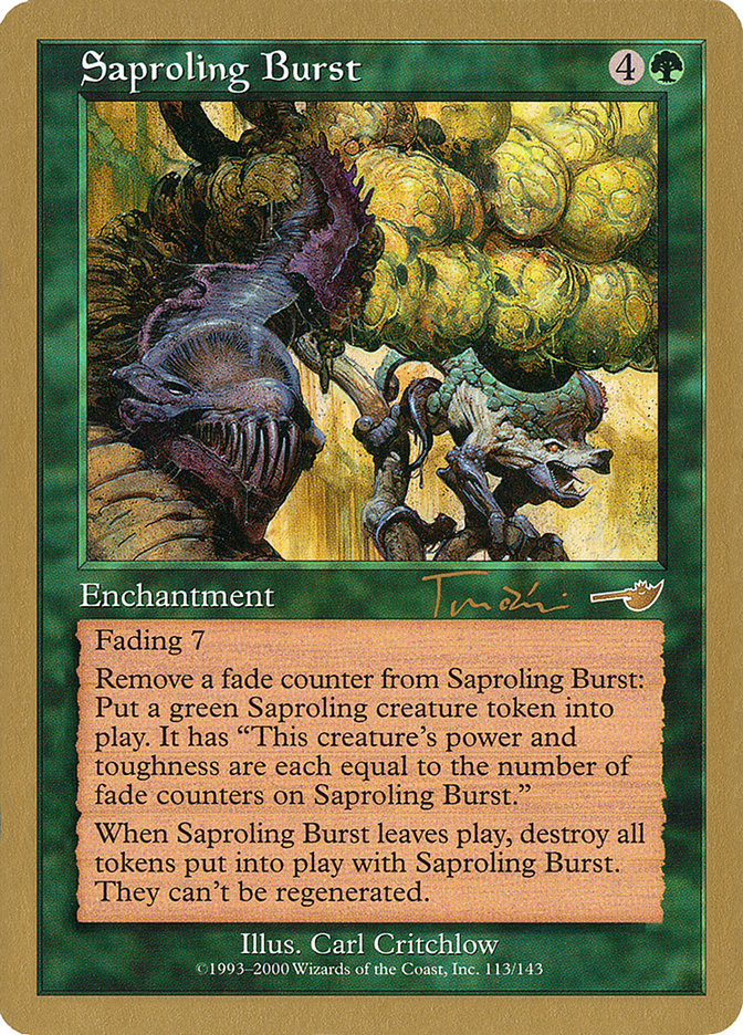 Saproling Burst (Jan Tomcani) [World Championship Decks 2001] | Card Merchant Takapuna