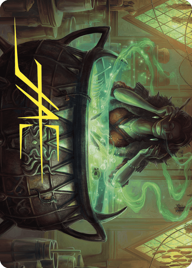 Agatha's Soul Cauldron Art Card (Gold-Stamped Signature) [Wilds of Eldraine Art Series] | Card Merchant Takapuna