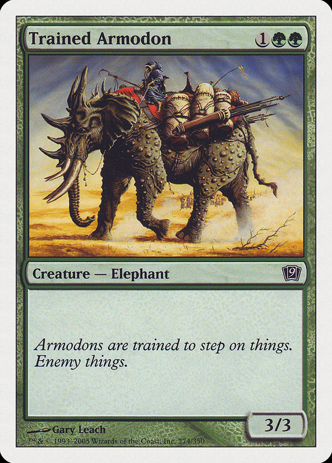 Trained Armodon [Ninth Edition] | Card Merchant Takapuna