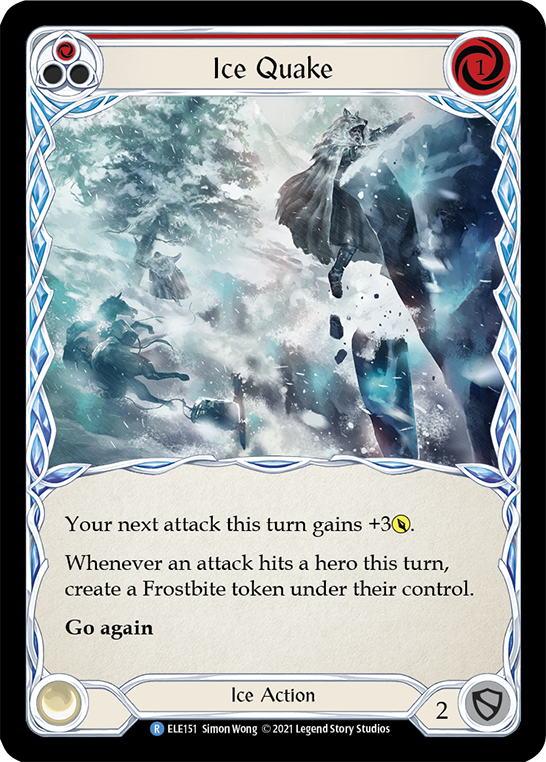 Ice Quake (Red) [ELE151] (Tales of Aria)  1st Edition Rainbow Foil | Card Merchant Takapuna