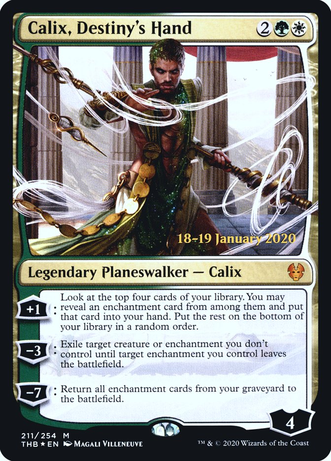 Calix, Destiny's Hand [Theros Beyond Death Prerelease Promos] | Card Merchant Takapuna