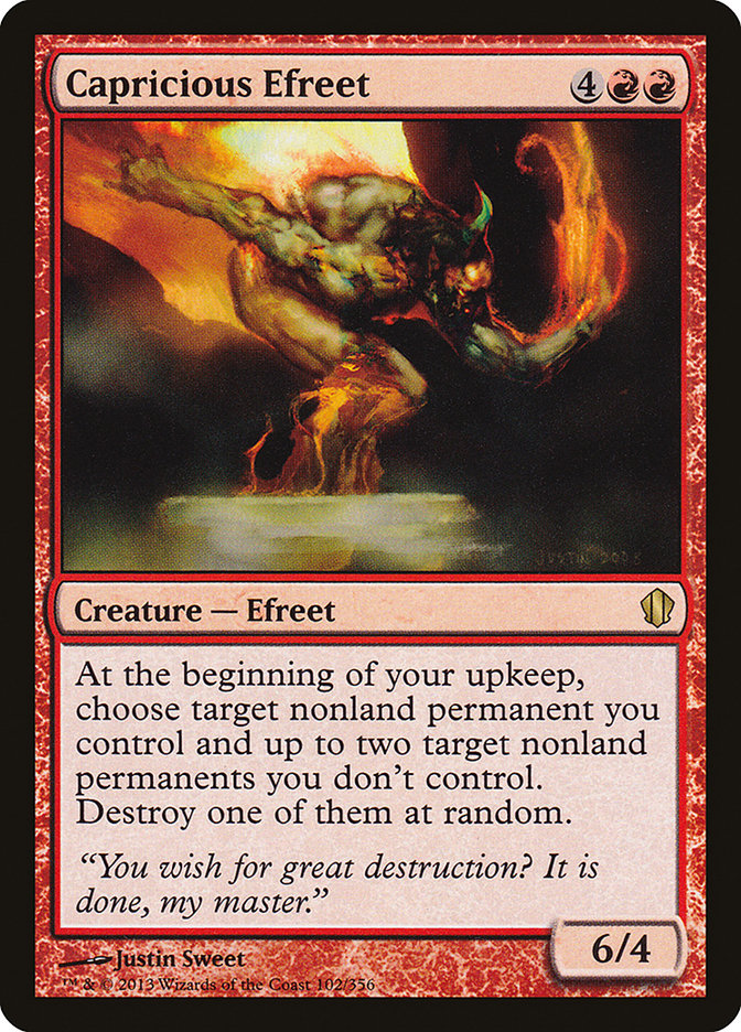 Capricious Efreet [Commander 2013] | Card Merchant Takapuna