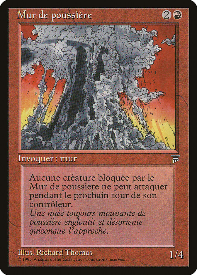 Wall of Dust (French) - "Mur de poussiere" [Renaissance] | Card Merchant Takapuna