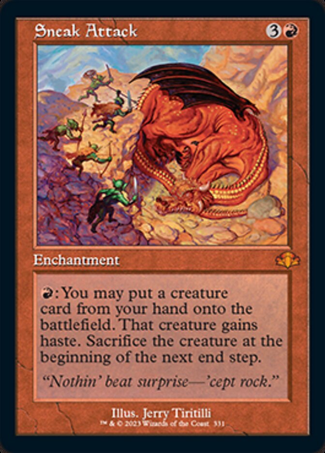 Sneak Attack (Retro) [Dominaria Remastered] | Card Merchant Takapuna