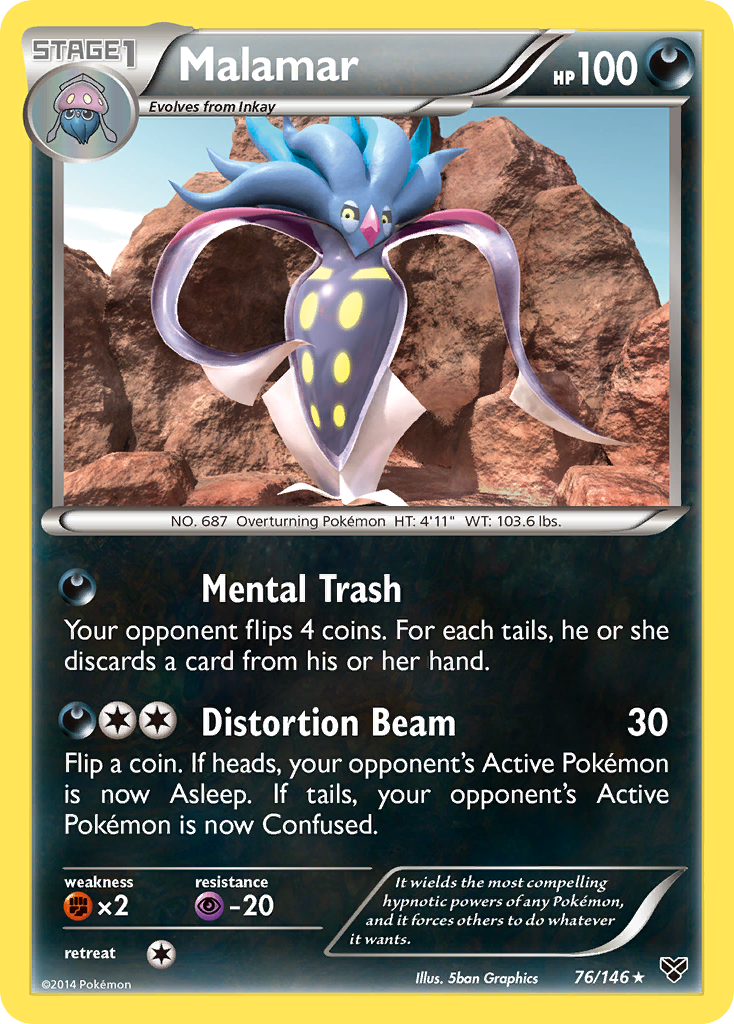 Malamar (76/146) [XY: Base Set] | Card Merchant Takapuna