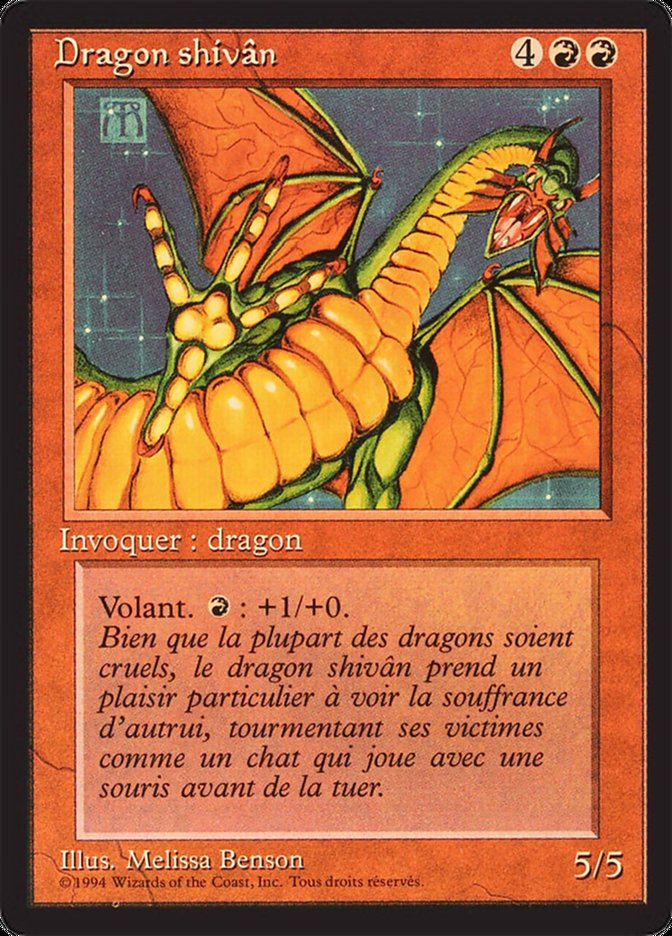 Shivan Dragon [Foreign Black Border] | Card Merchant Takapuna