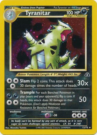 Tyranitar (12/75) [Neo Discovery Unlimited] | Card Merchant Takapuna