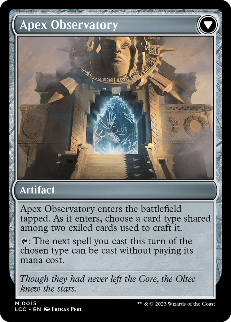 Eye of Ojer Taq // Apex Observatory [The Lost Caverns of Ixalan Commander] | Card Merchant Takapuna