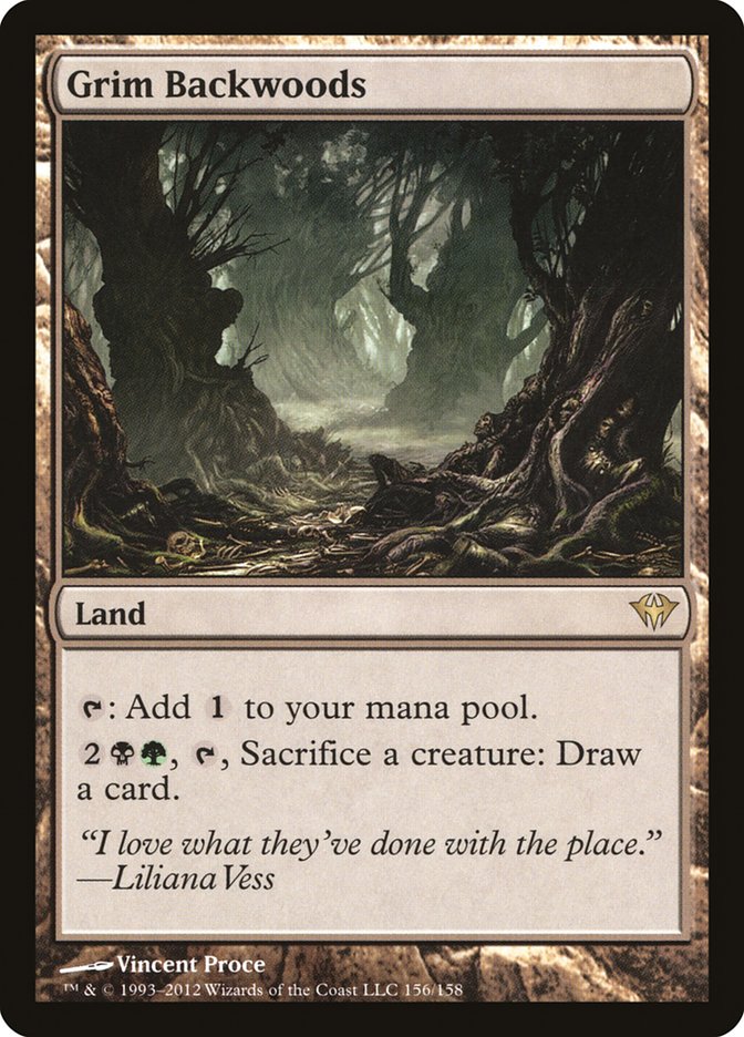 Grim Backwoods [Dark Ascension] | Card Merchant Takapuna