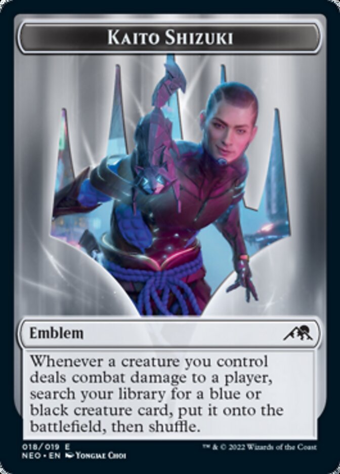 Kaito Shizuki Emblem [Kamigawa: Neon Dynasty Tokens] | Card Merchant Takapuna