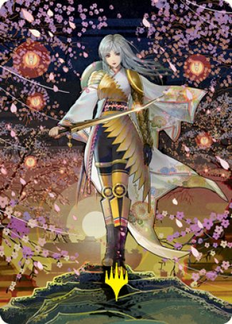 The Wandering Emperor 2 Art Card (Gold-Stamped Signature) [Kamigawa: Neon Dynasty Art Series] | Card Merchant Takapuna