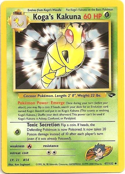Koga's Kakuna (47/132) [Gym Challenge Unlimited] | Card Merchant Takapuna