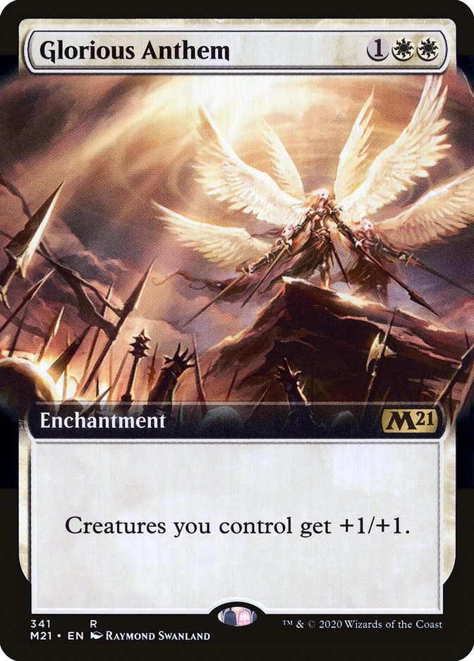 Glorious Anthem (Extended Art) [Core Set 2021] | Card Merchant Takapuna