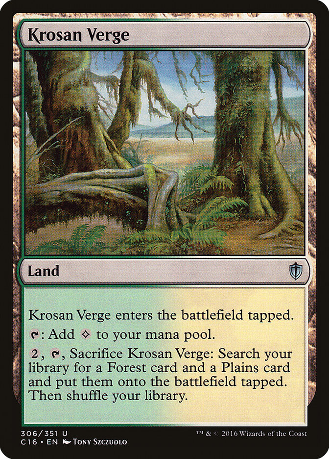 Krosan Verge [Commander 2016] | Card Merchant Takapuna