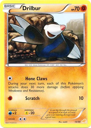 Drilbur (13/30) [Black & White: Trainer Kit - Excadrill] | Card Merchant Takapuna