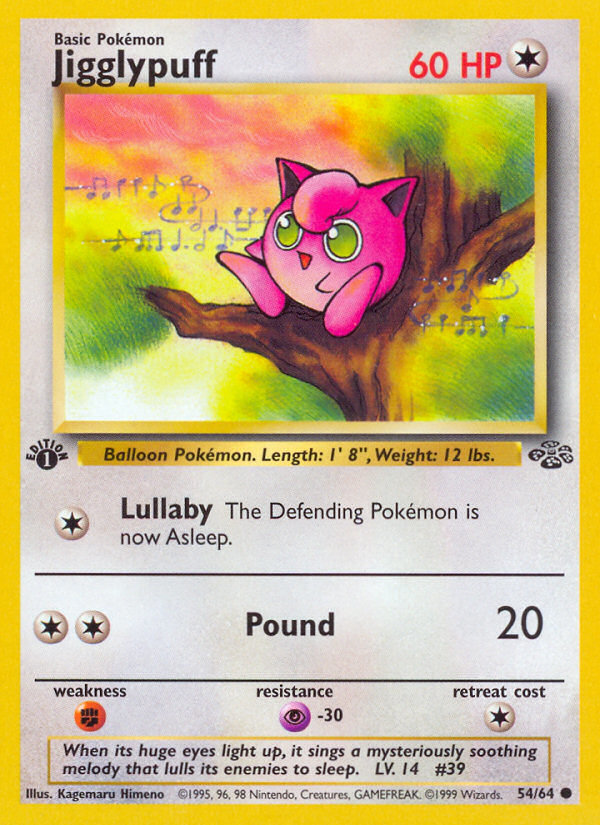 Jigglypuff (54/64) [Jungle 1st Edition] | Card Merchant Takapuna