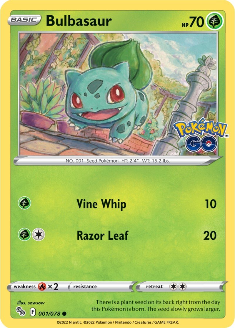 Bulbasaur (001/078) [Pokémon GO] | Card Merchant Takapuna