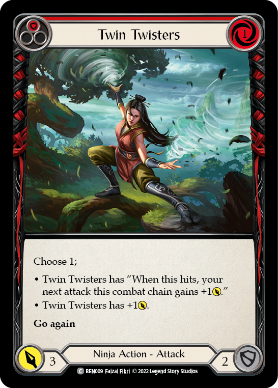 Twin Twisters (Red) [BEN009] (Outsiders Benji Blitz Deck) | Card Merchant Takapuna