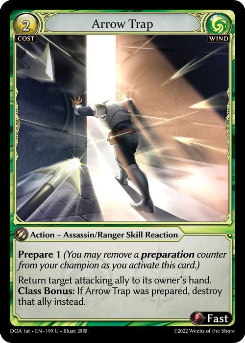 Arrow Trap (199) [Dawn of Ashes: 1st Edition] | Card Merchant Takapuna