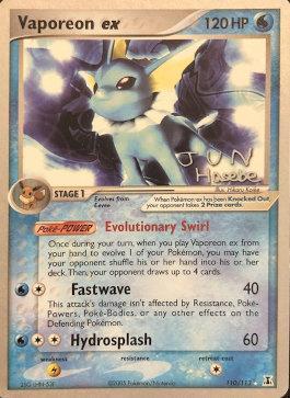 Vaporeon ex (110/113) (Flyvees - Jun Hasebe) [World Championships 2007] | Card Merchant Takapuna