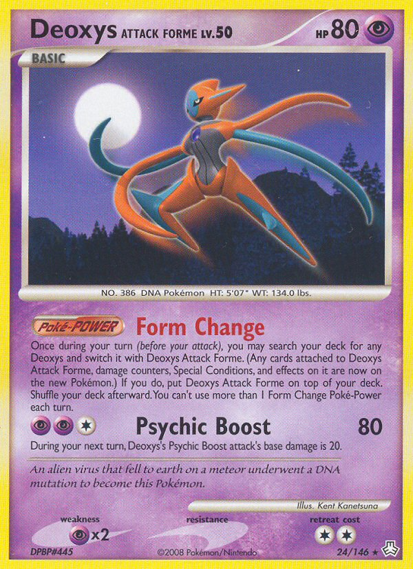 Deoxys Attack Forme (24/146) [Diamond & Pearl: Legends Awakened] | Card Merchant Takapuna