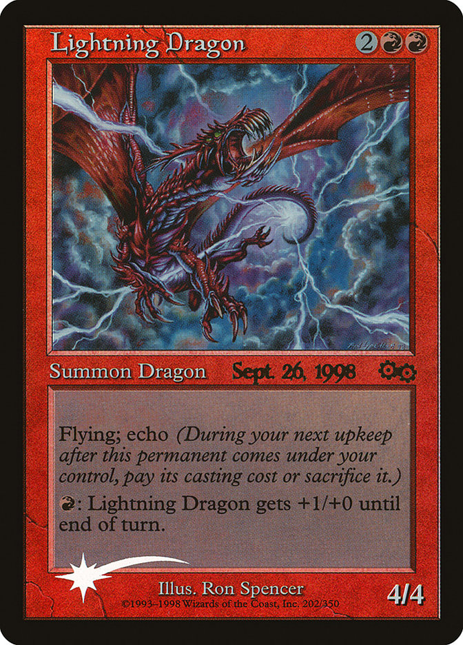 Lightning Dragon [Urza's Saga Promos] | Card Merchant Takapuna