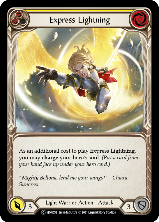 Express Lightning (Yellow) [U-MON052] (Monarch Unlimited)  Unlimited Normal | Card Merchant Takapuna