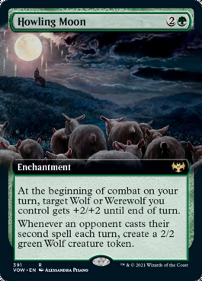 Howling Moon (Extended Art) [Innistrad: Crimson Vow] | Card Merchant Takapuna