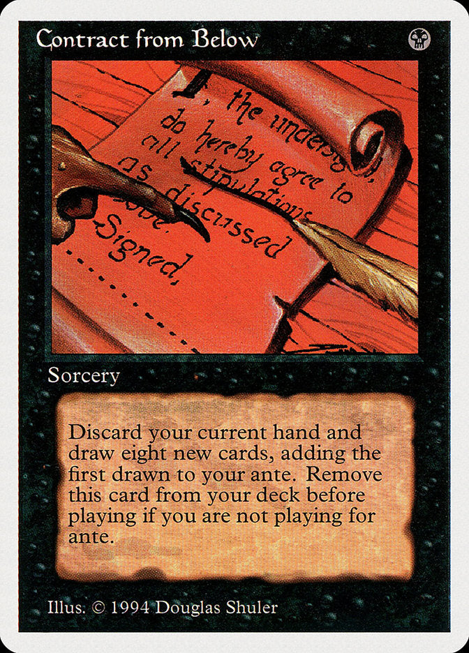 Contract from Below [Summer Magic / Edgar] | Card Merchant Takapuna