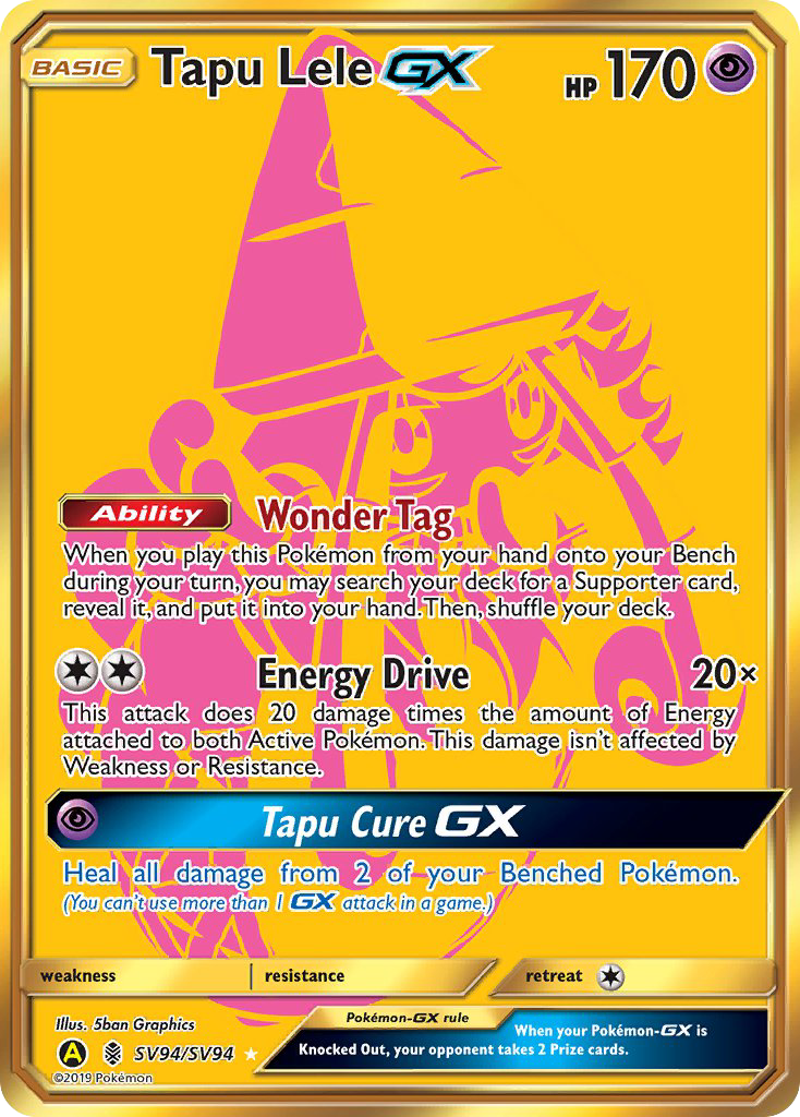 Tapu Lele GX (SV94/SV94) [Sun & Moon: Hidden Fates - Shiny Vault] | Card Merchant Takapuna