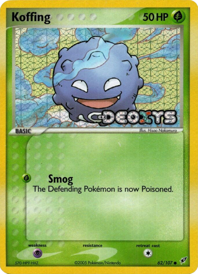 Koffing (62/107) (Stamped) [EX: Deoxys] | Card Merchant Takapuna