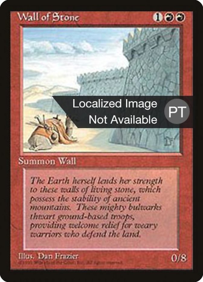 Wall of Stone [Fourth Edition (Foreign Black Border)] | Card Merchant Takapuna