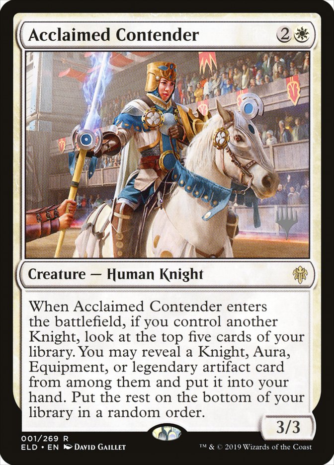 Acclaimed Contender (Promo Pack) [Throne of Eldraine Promos] | Card Merchant Takapuna