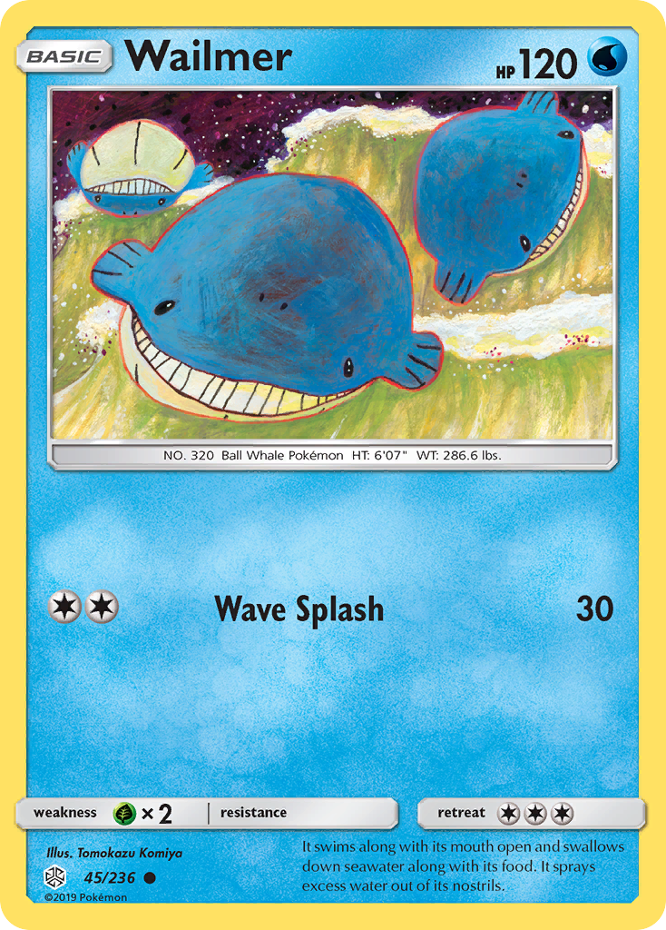 Wailmer (45/236) [Sun & Moon: Cosmic Eclipse] | Card Merchant Takapuna