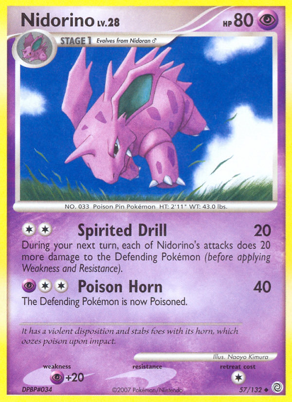 Nidorino (57/132) [Diamond & Pearl: Secret Wonders] | Card Merchant Takapuna