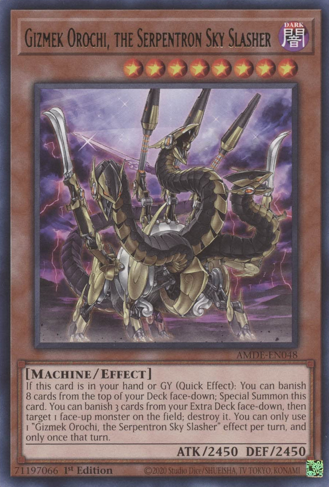 Gizmek Orochi, the Serpentron Sky Slasher [AMDE-EN048] Rare | Card Merchant Takapuna