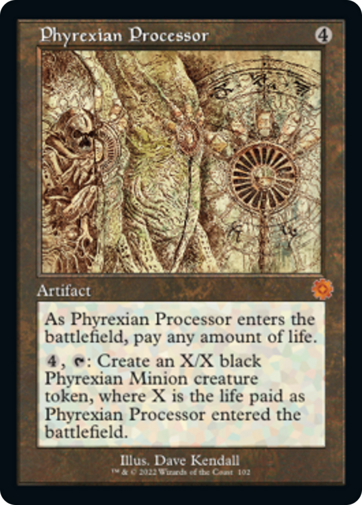 Phyrexian Processor (Retro Schematic) [The Brothers' War Retro Artifacts] | Card Merchant Takapuna