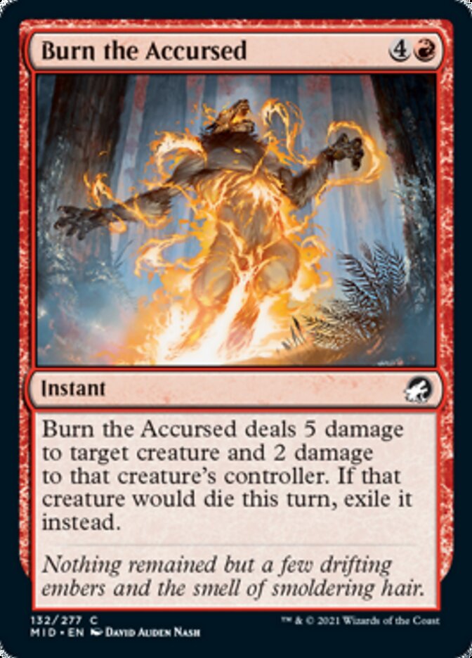 Burn the Accursed [Innistrad: Midnight Hunt] | Card Merchant Takapuna
