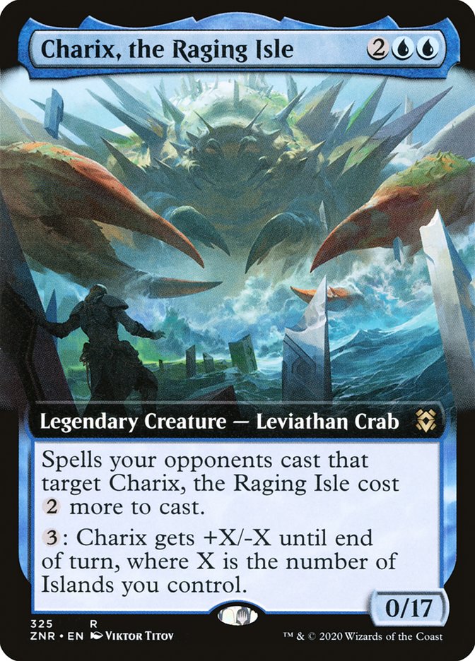 Charix, the Raging Isle (Extended Art) [Zendikar Rising] | Card Merchant Takapuna