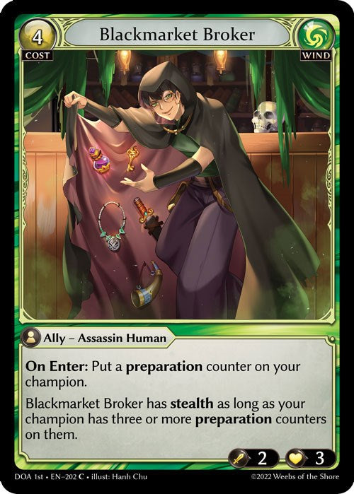 Blackmarket Broker (202) [Dawn of Ashes: 1st Edition] | Card Merchant Takapuna