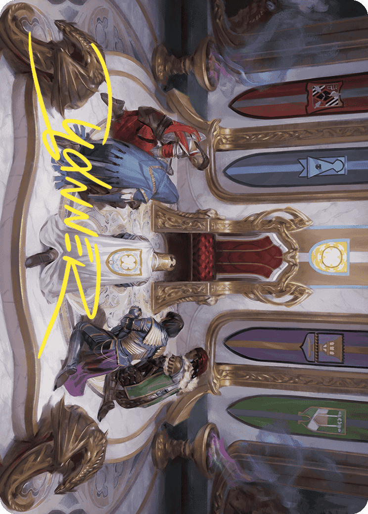 Throne of Eldraine Art Card (Gold-Stamped Signature) [Wilds of Eldraine Art Series] | Card Merchant Takapuna