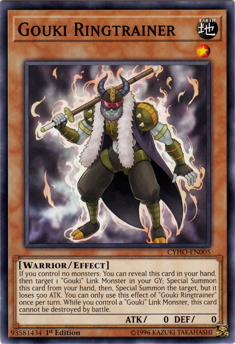 Gouki Ringtrainer [CYHO-EN005] Common | Card Merchant Takapuna