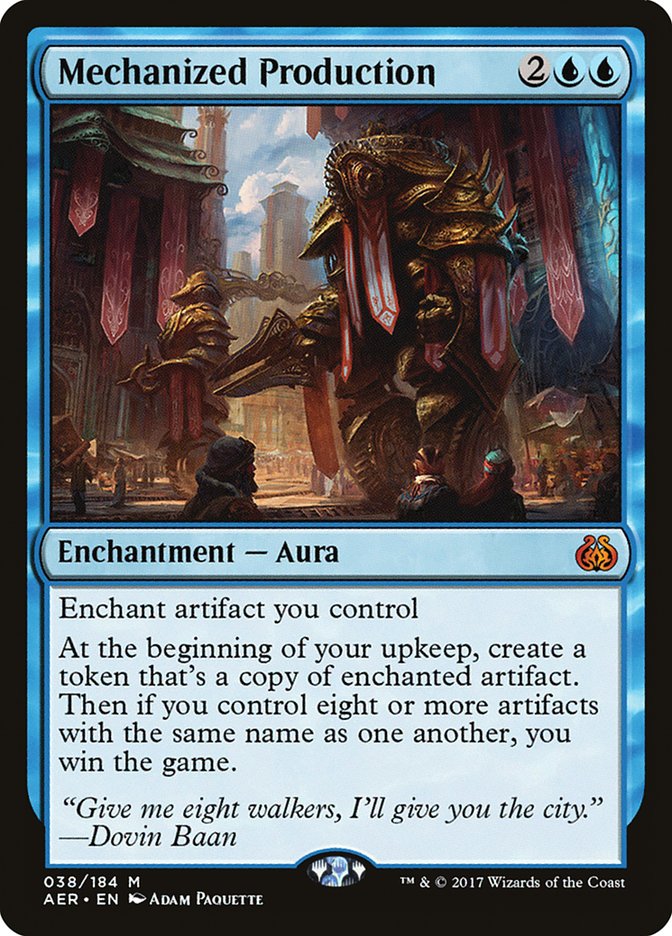 Mechanized Production [Aether Revolt] | Card Merchant Takapuna