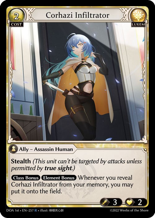 Corhazi Infiltrator (257) [Dawn of Ashes: 1st Edition] | Card Merchant Takapuna