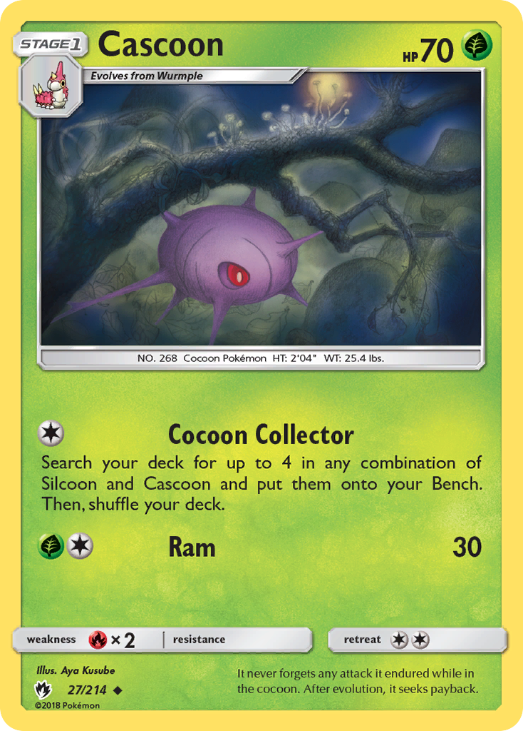 Cascoon (27/214) [Sun & Moon: Lost Thunder] | Card Merchant Takapuna