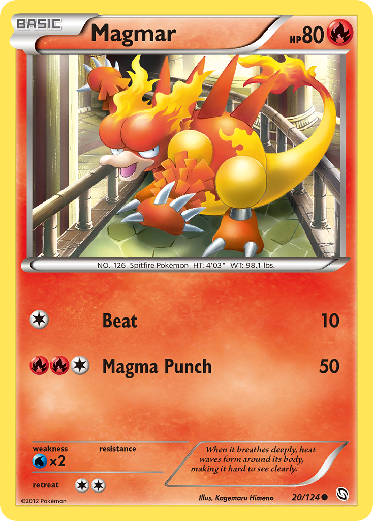 Magmar (20/124) [Black & White: Dragons Exalted] | Card Merchant Takapuna