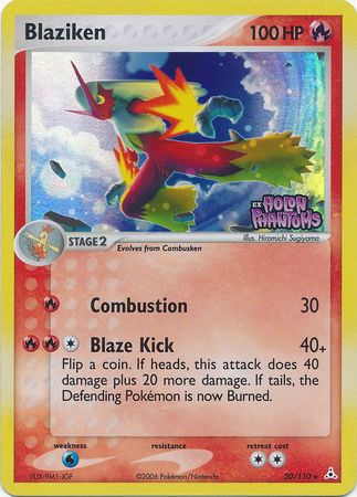 Blaziken (20/110) (Stamped) [EX: Holon Phantoms] | Card Merchant Takapuna