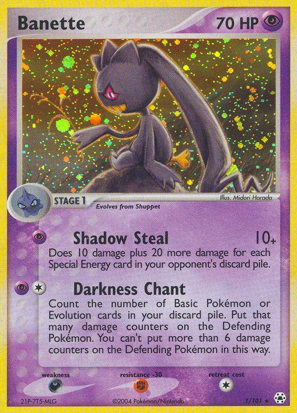 Banette (1/101) [EX: Hidden Legends] | Card Merchant Takapuna